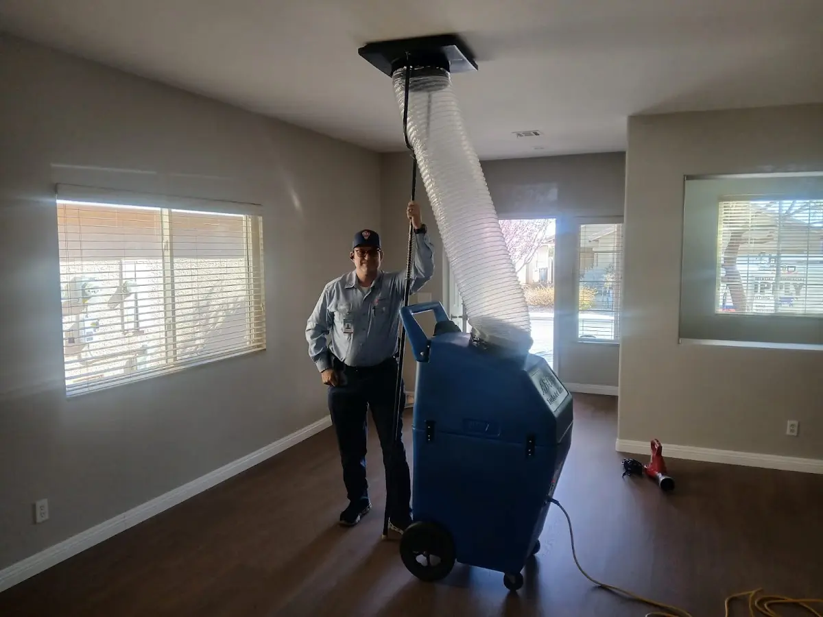 Professional Dryer Vent Cleaning work inside a Coral Springs home